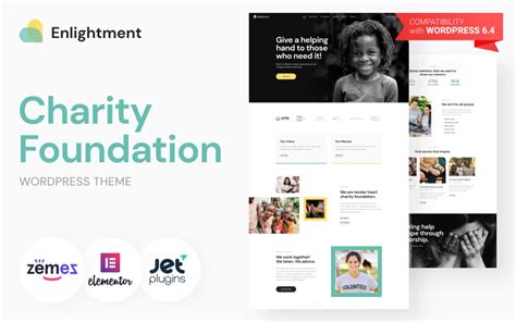 Free Charity Foundation WordPress Theme .